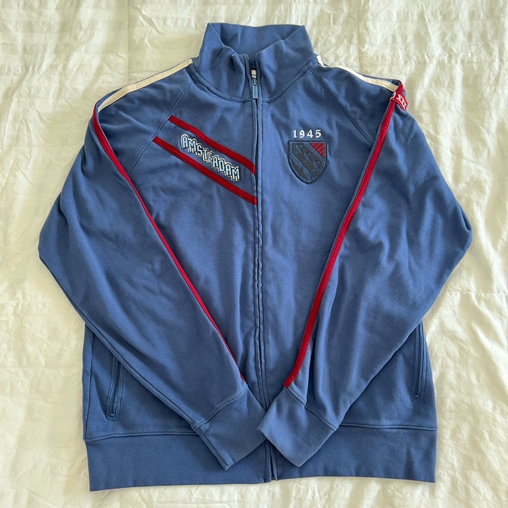 Vintage Blue Marlin Amsterdam Track Jacket (Size Large)